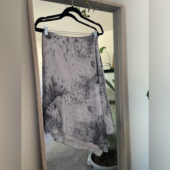 108. Motel Rocks - Cinta Low Rise Midi Skirt In Distorted Animal Print - NWT - Picture 4 of 5